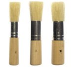 Set de pinceaux pour pochoir, 3 pièces