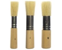 Set de pinceaux pour pochoir, 3 pièces