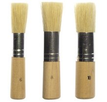 Set de pinceaux pour pochoir, 3 pièces