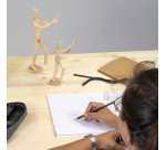 Mannequin articulé, hauteur: 200 mm, neutre