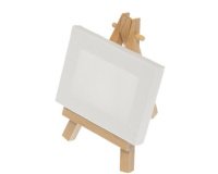 Mini-chevalet incl. châssis entoilé, en présentoir