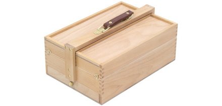 Boîte à ustensiles d'artiste, 3 niveaux, hêtre