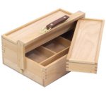 Boîte à ustensiles d'artiste, 3 niveaux, hêtre