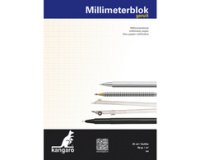 Bloc de papier millimétré, A3, 80 g/m2, 25 feuilles