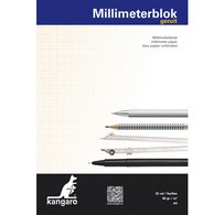 Bloc de papier millimétré, A3, 80 g/m2, 25 feuilles