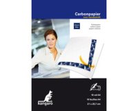 Kangaro papier carbone, ft A4 (21 x 29,7 cm), bleu, paquet de 100 feuilles