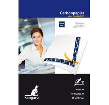 Kangaro papier carbone, ft A4 (21 x 29,7 cm), bleu, paquet de 100 feuilles
