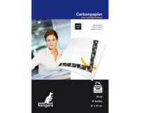 Kangaro papier carbone, ft A4 (21 x 31 cm), noir, paquet de 100 feuilles