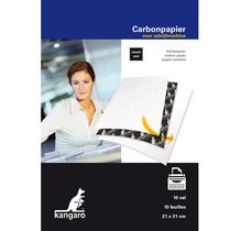 Kangaro papier carbone, ft A4 (21 x 31 cm), noir, paquet de 100 feuilles