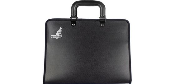 Document holder, A4, PP, with handle, black