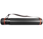 Tube à dessin, PP, diamètre: 80 mm, noir