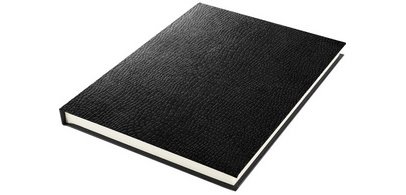 Cahier de croquis, A3, aspect peau de serpent, noir