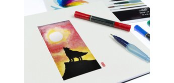 Watercolor paper block, A3, 16 sheets