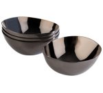 Bol PEBBLES, set de 4, gunmetal