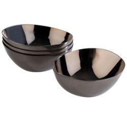 Kom PEBBLES, set van 4, gunmetal