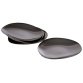 Assiette PEBBLES, set de 4, gunmetal