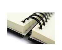 Cahier de croquis à spirale Design, A4, noir