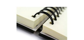 Cahier de croquis à spirale Design, A4, noir