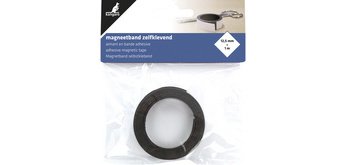 Ruban magnétique, 12,5 mm x 1 m, blanc