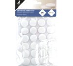 Pastille auto-agrippante, diamètre: 20 mm, blanc