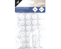 Klittenband schijf, diameter: 20 mm, wit