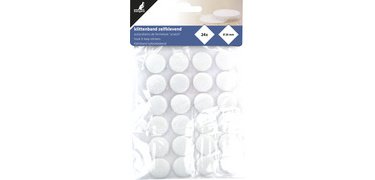 Pastille auto-agrippante, diamètre: 20 mm, blanc