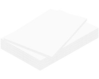 Carton plume, 700 x 1.000 mm, épaisseur 10 mm, blanc