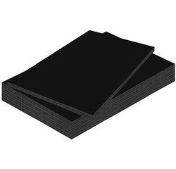 Carton plume, 500 x 700 mm, épaisseur: 10 mm, noir