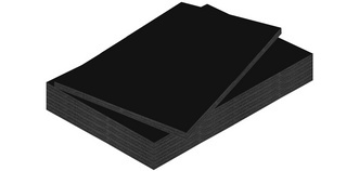 Carton plume, 500 x 700 mm, épaisseur: 10 mm
