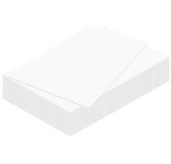 Carton plume, 500 x 700 mm, épaisseur: 3 mm, blanc