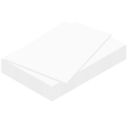 Carton plume, 700 x 1.000 mm, épaisseur: 5 mm, blanc
