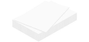 Carton plume, 700 x 1.000 mm, épaisseur: 5 mm, blanc