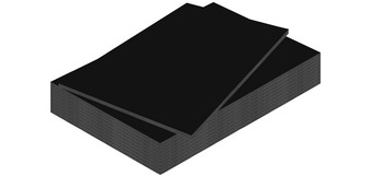 Carton plume, 500 x 700 mm, épaisseur: 5 mm