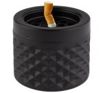 Cendrier, diamètre: 95 mm, noir mat