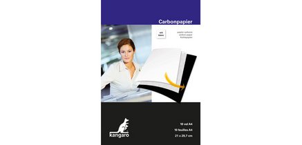 Papier carbone, A4, 10 feuilles, blanc