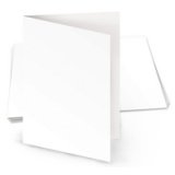 Carte double, 105 x 150 mm, 300 g/m2, blanc