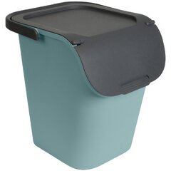 Poubelle de tri TriHome, 40 litres, ciment/anthracite