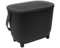 Poubelle à compost avec filtre, vert/anthracite