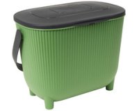 Poubelle à compost avec filtre, vert/anthracite