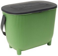 Poubelle à compost avec filtre, vert/anthracite