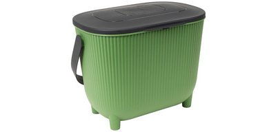 Poubelle à compost avec filtre, vert/anthracite