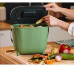 Poubelle à compost avec filtre, vert/anthracite