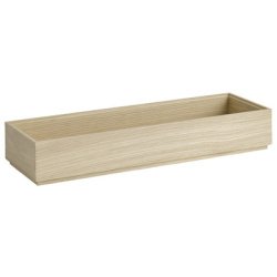 Doos van hout VALO, GN 2/4, 530 x 162 x 85 mm, eikenhout