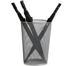 Porte-parapluie PMRAIN, en fil d'acier, gris métallique