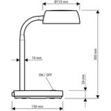 Lampe de bureau à LED abby