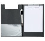 Porte-bloc à pince plastifié, A5, noir