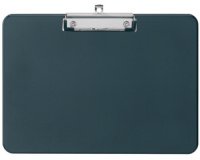 Porte-bloc, plastique PS avec pince, A4 paysage