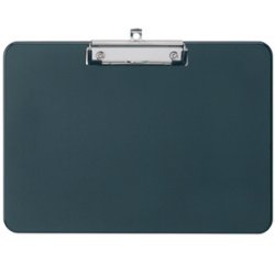 Porte-bloc, plastique PS avec pince, A4 paysage