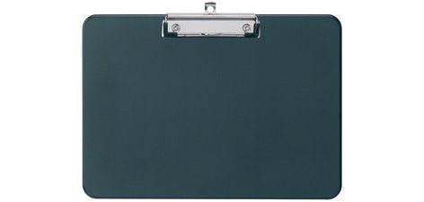 Porte-bloc, plastique PS avec pince, A4 paysage