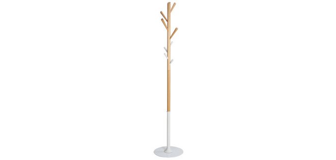 Portemanteau 'PMTREE', hauteur: 1.750 mm, hêtre/blanc